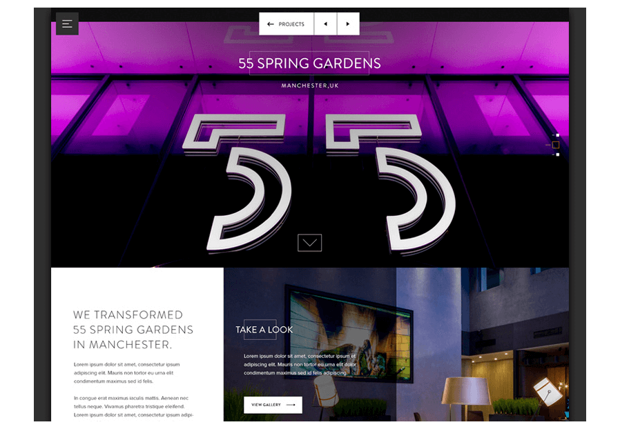 Kamlantia created the website for construction company ARCO to present their services